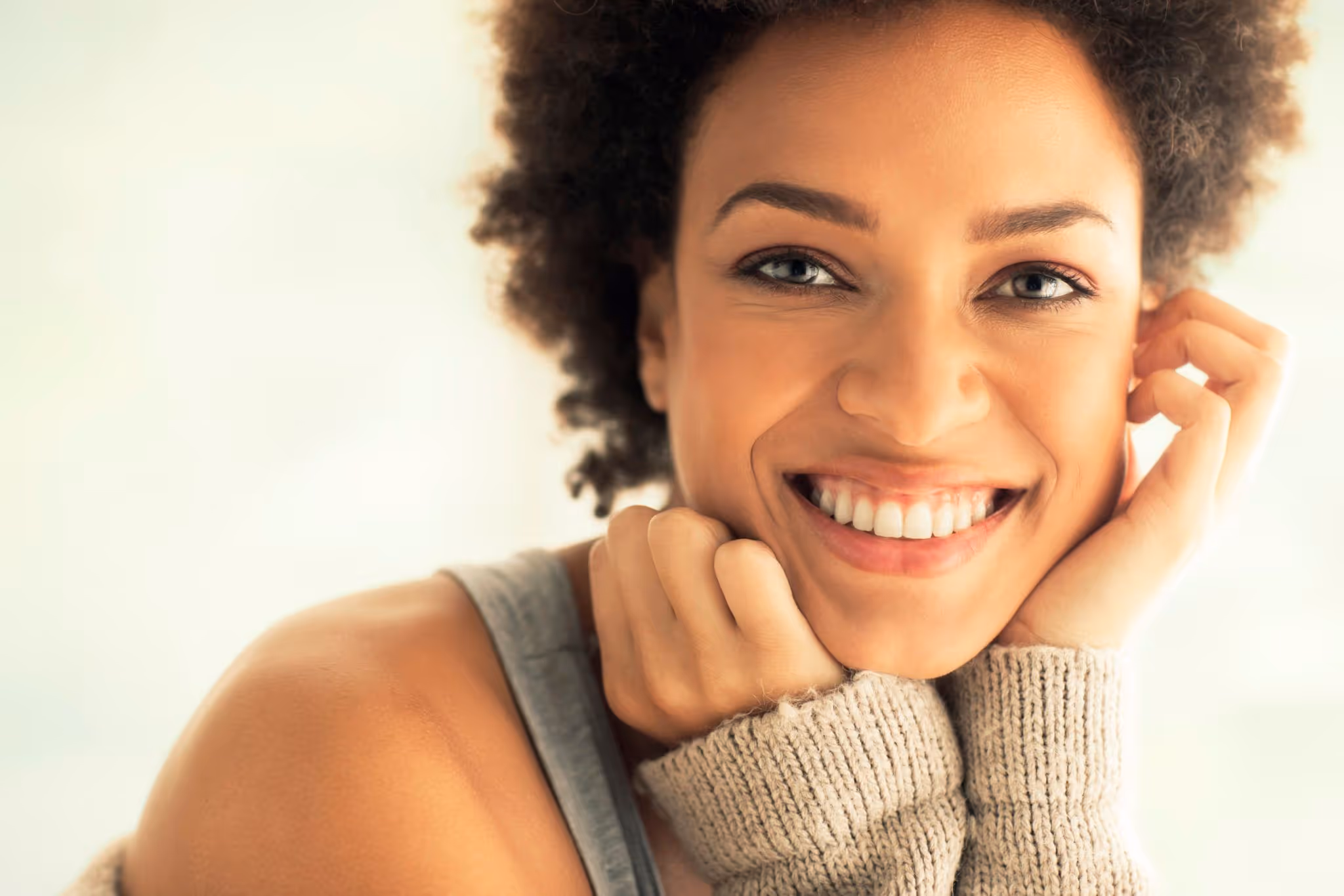 Smiling patient
