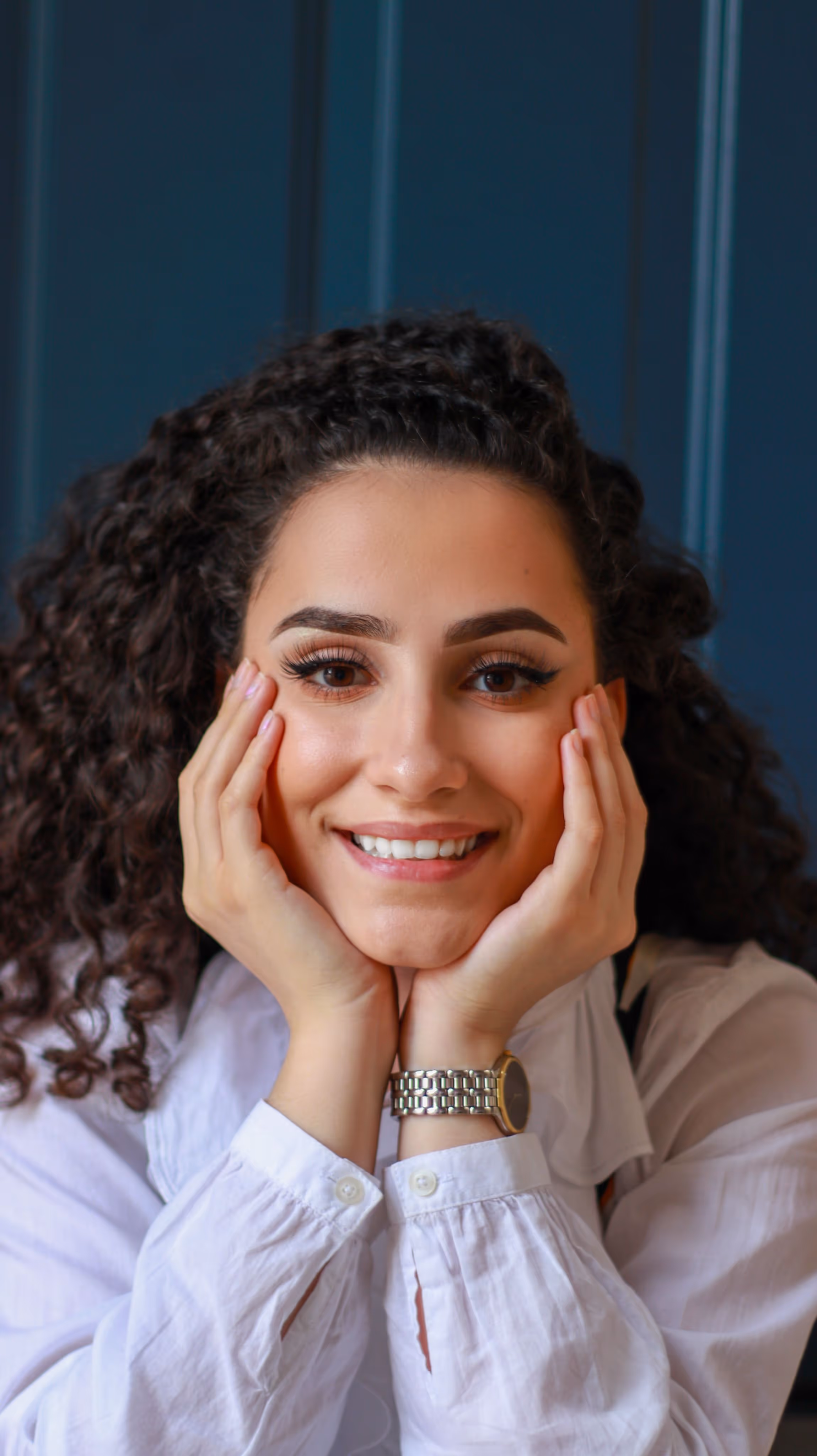 Female patient smiling